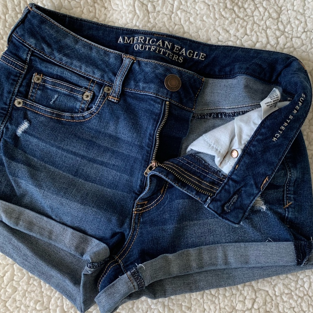 American Eagle High Rise Jean Shorts